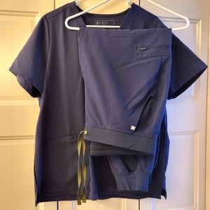 Figs Navy Scrub Set L
